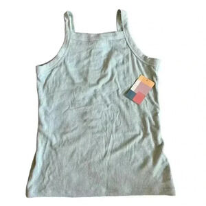 NWT Girls The Commons Stitchfix The Square Halter Tank Top Green Size Large